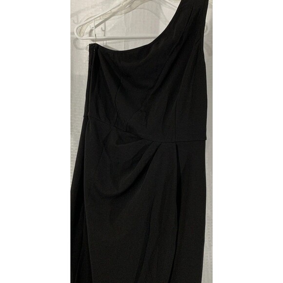 Pretty Garden Ruched One Shoulder Womens M Black Cocktail - Picture 2 of 8